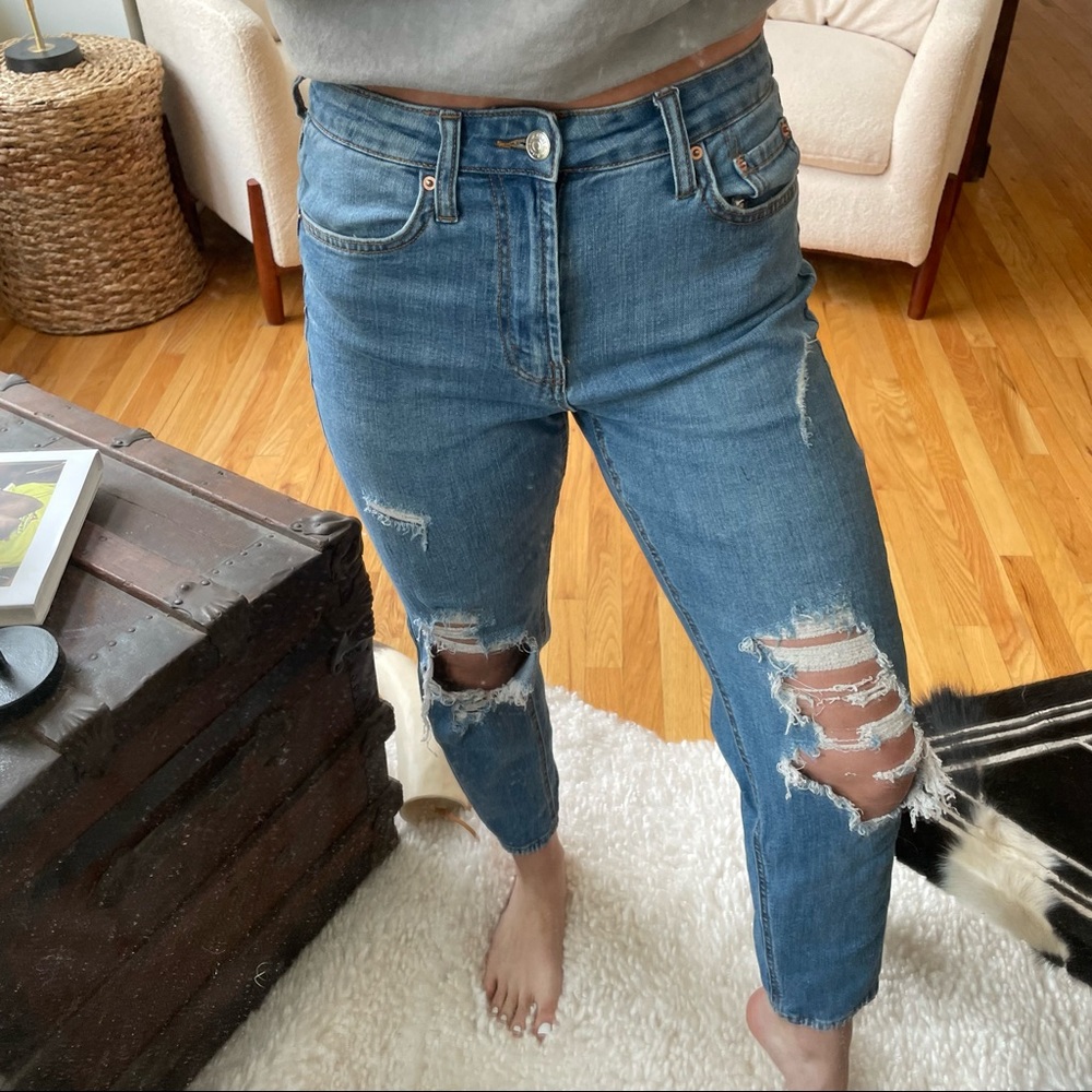 High rise mom jeans